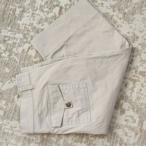 Izod Jean Khaki Capri Pants 8 Tan
